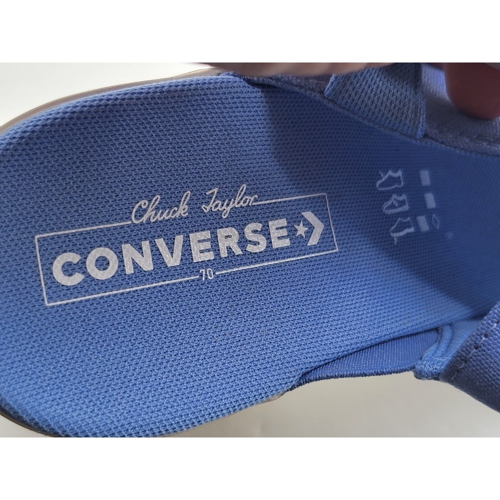 Converse Chuck 70 De Luxe Womens 6.5 Blue Sandal Platform Chunky Heel A13810F - Picture 9 of 9
